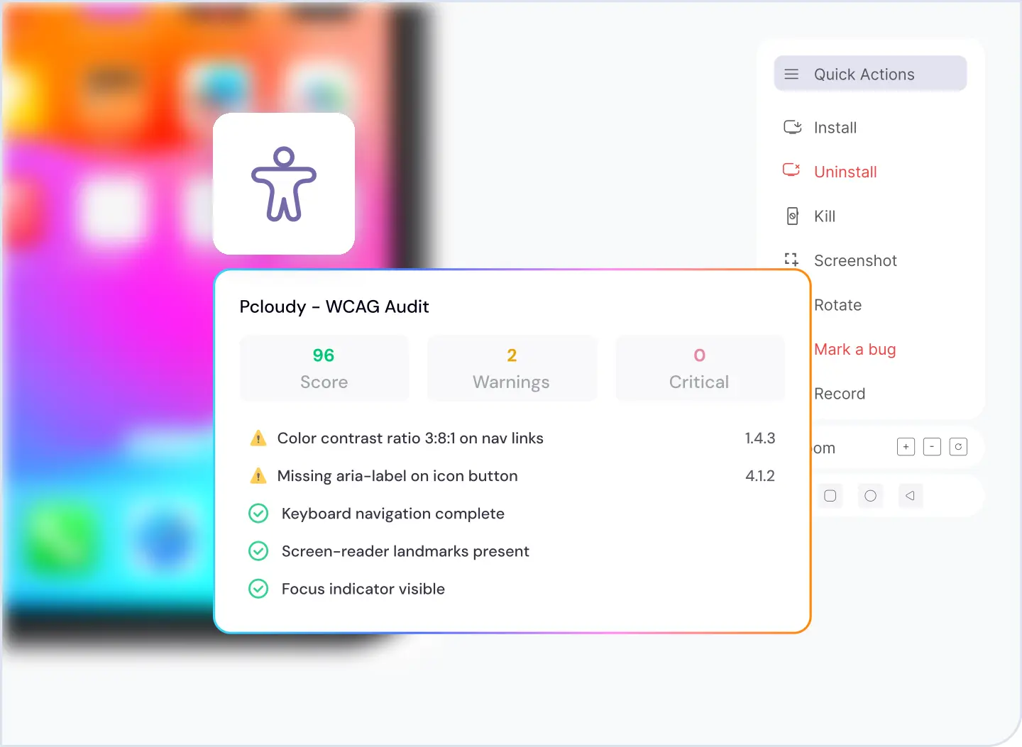 Accessibility validation