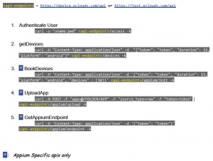 Appium Specific APIs only