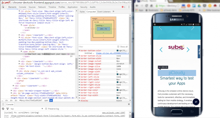 Mobile Responsive Test Across Range of Mobile Devices and platforms
