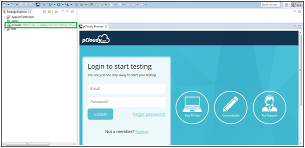 login-to-start-testing