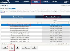 automation test reports