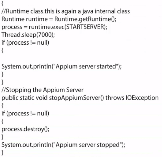 Appium server installation