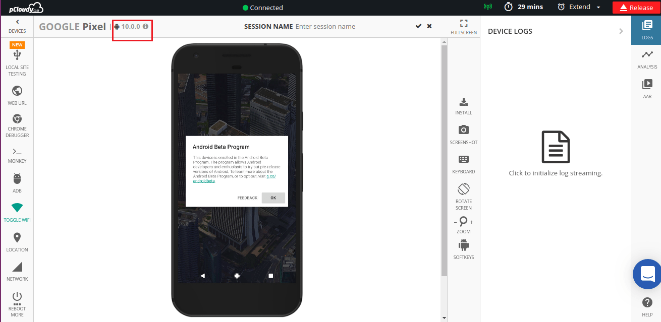 Google-Pixel-2 Android Q Beta Device