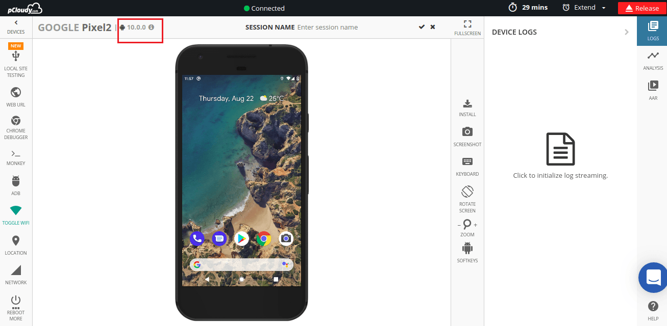 Google-Pixel-2 Android Q Beta Device