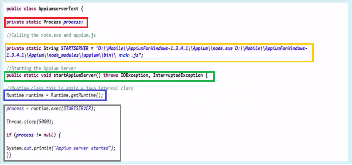 start appium server from java start appium server from java
