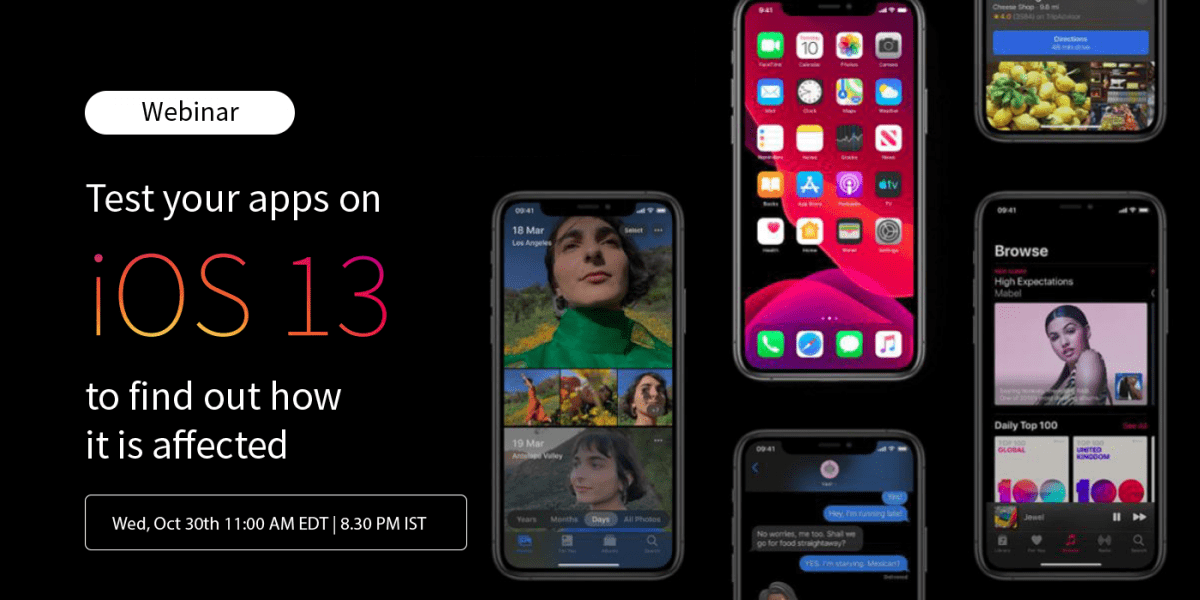 Test your apps on iOS 13 to find out how it is affected