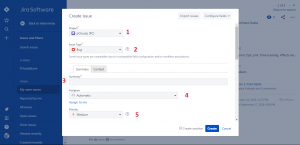 Creating an Issue in Jira
