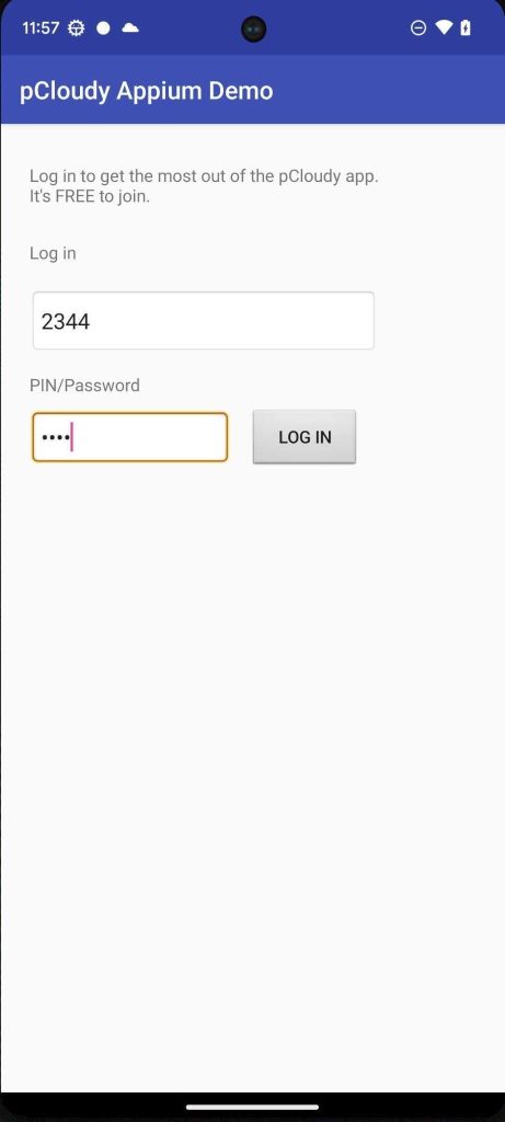 pcloudy demo app