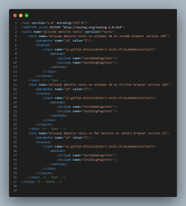 Testing xml