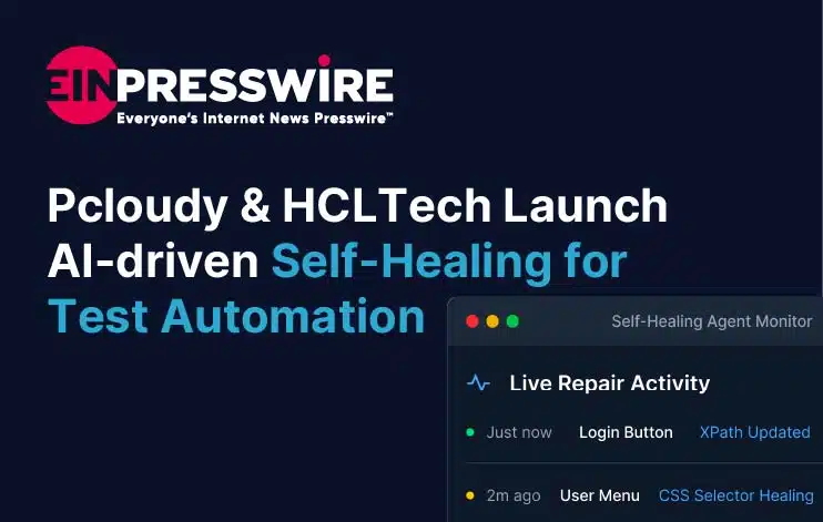 pcloudy hcltech launch an ai-based self-healing test automation