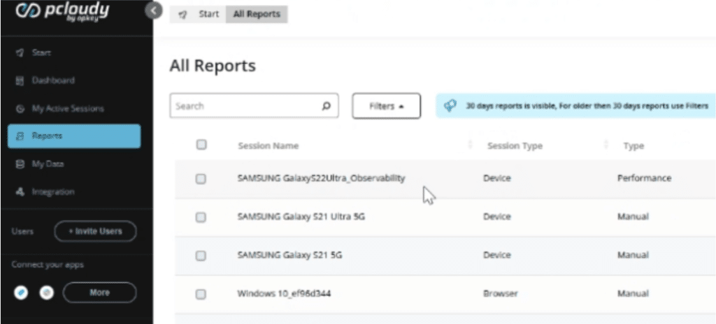 performance dashboard